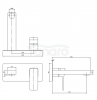OMNIRES Bateria umywalkowa podtynkowa grafit SL7715GR